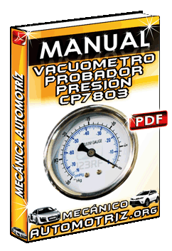 Descargar Manual de Instrucciones para el Vacuométro, Probador de Presión CP7803