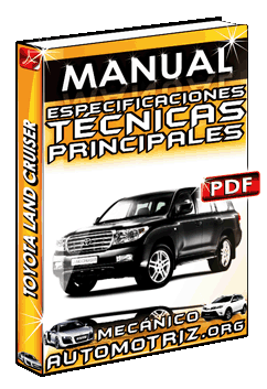 Descargar Manual de Especificaciones Técnicas Principales de Toyota Land Cruiser