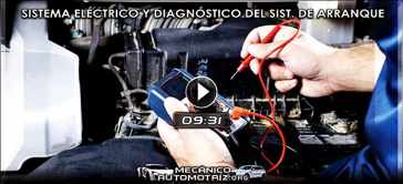 Vídeo del Sistema Eléctrico Automotriz y Diagnóstico del Sistema de Arranque