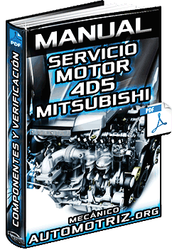 Manual de Motor 4D5 Mitsubishi – Servicio, Herramientas, Partes y Verificación