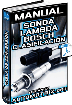 Manual de Sonda Lambda Bosch – Ventajas, Clasificación y Tabla de Conversión