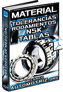 Material: Tolerancias de Rodamientos NSK – Tablas de Tipos y Selección