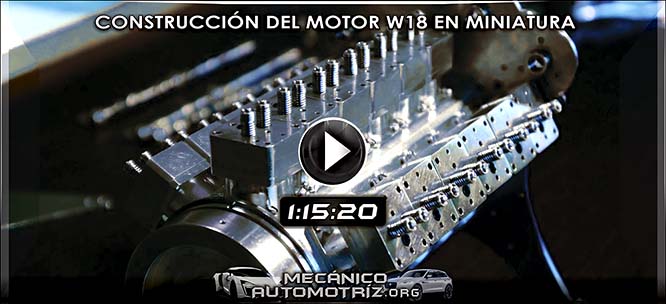 Vídeo de Construcción y Ensamblaje del Motor W18 en Miniatura por Patelo