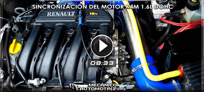 Vídeo de Sincronización del Motor K4M 1.6L – Diagnóstico y Especificaciones